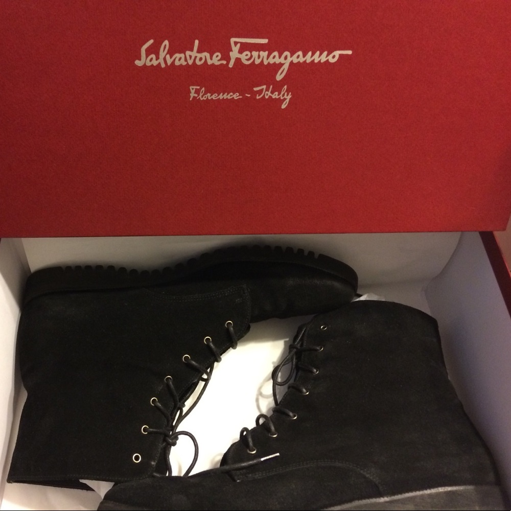 Salvatore Ferragamo Boutique suede booties